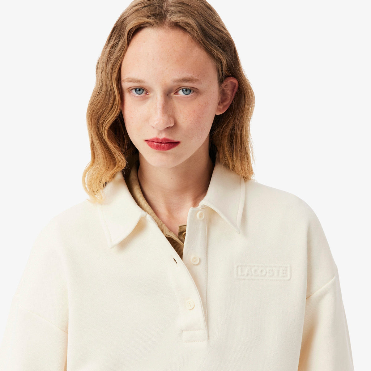 Lacoste Polo Collar Sweatshirt - view 3