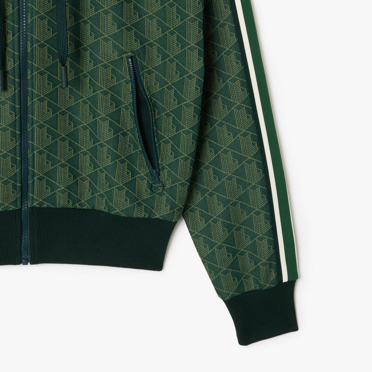 Lacoste Jacquard Monogram Hoodie - view 7