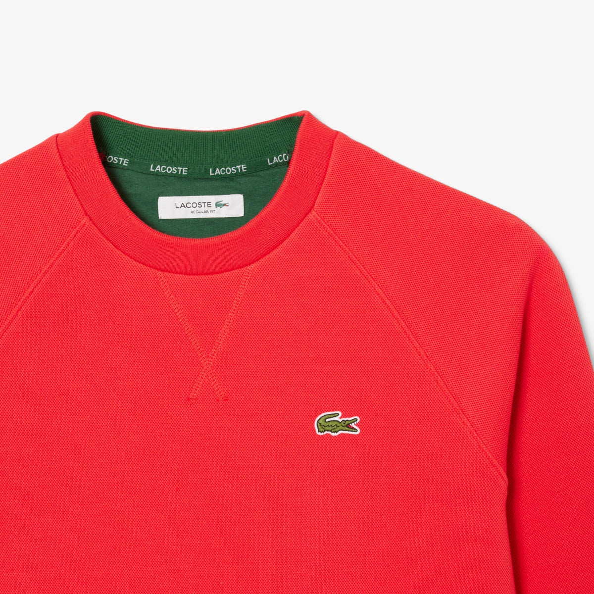 Lacoste Crew Neck Piqué Sweatshirt - view 2