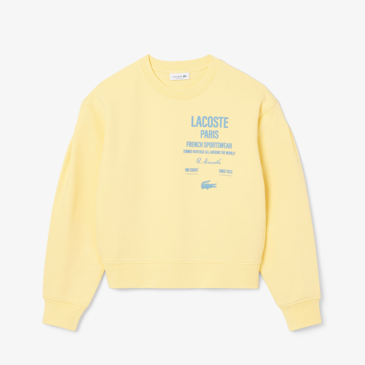 Lacoste Oversized Fit Pleated Print Sweatshirt