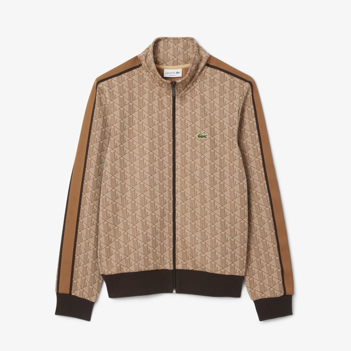 Lacoste Paris Zip-Up Jacquard Track Jacket