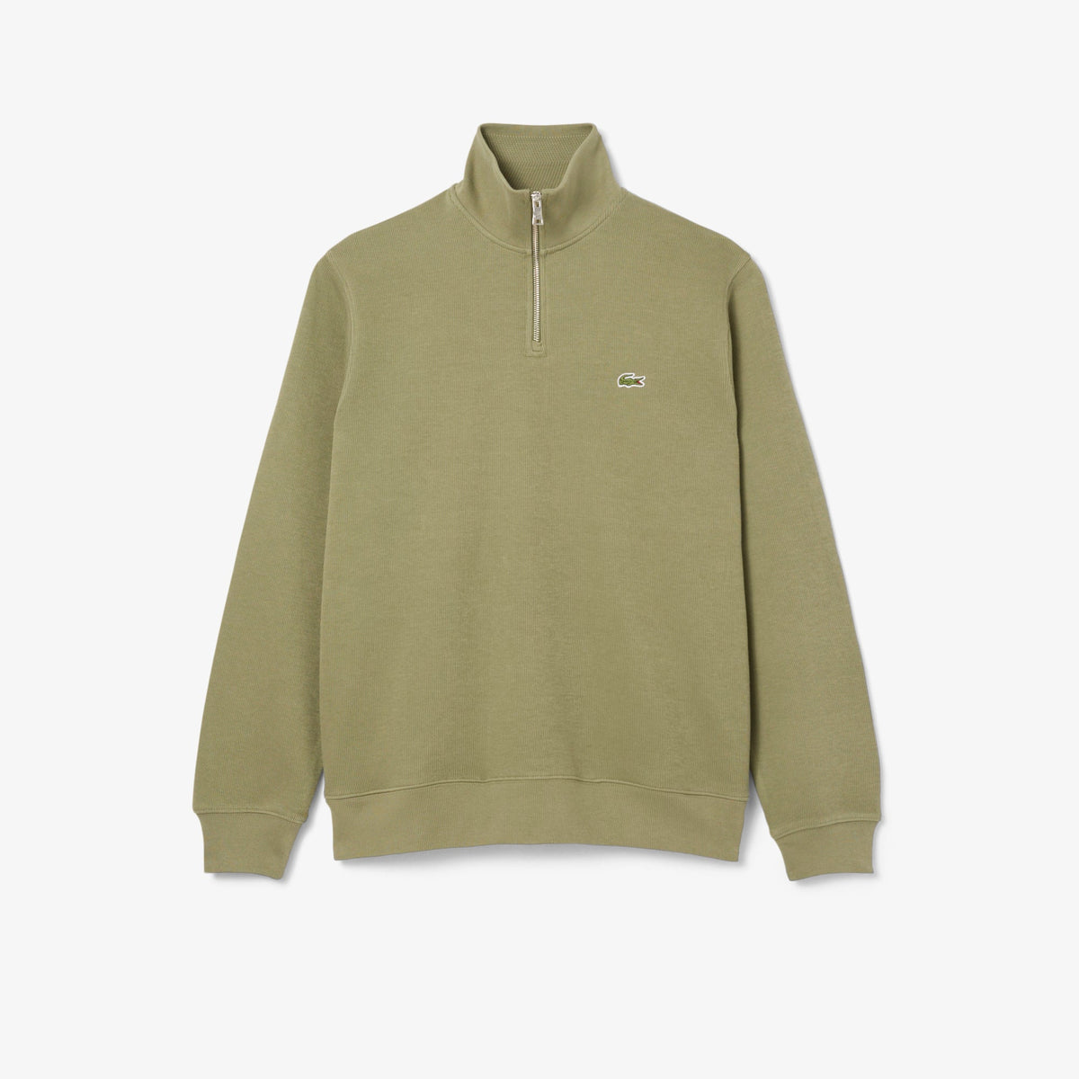 Lacoste Zip-Up High Neck Interlock Sweatshirt