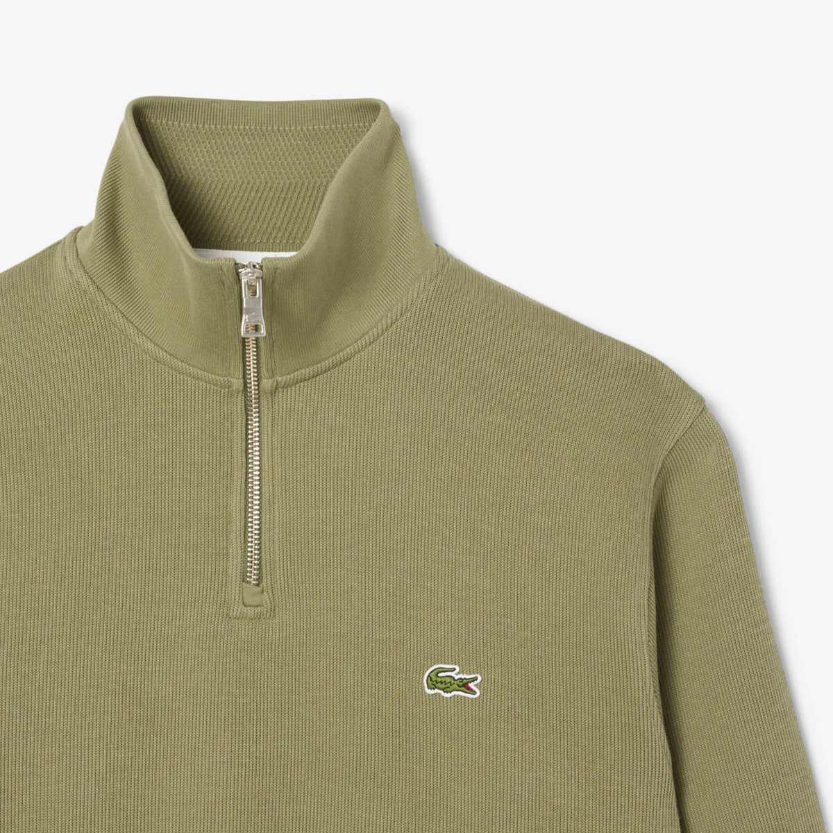Lacoste Zip-Up High Neck Interlock Sweatshirt - view 2
