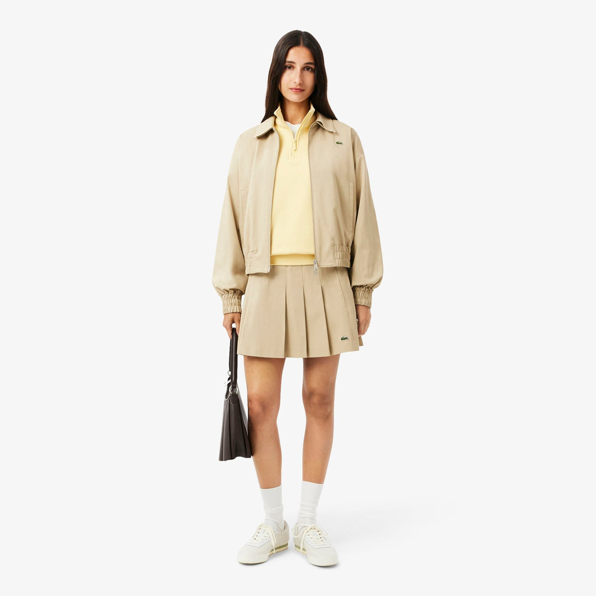 Lacoste High Neck Zip-Up Print Sweatshirt - view 3
