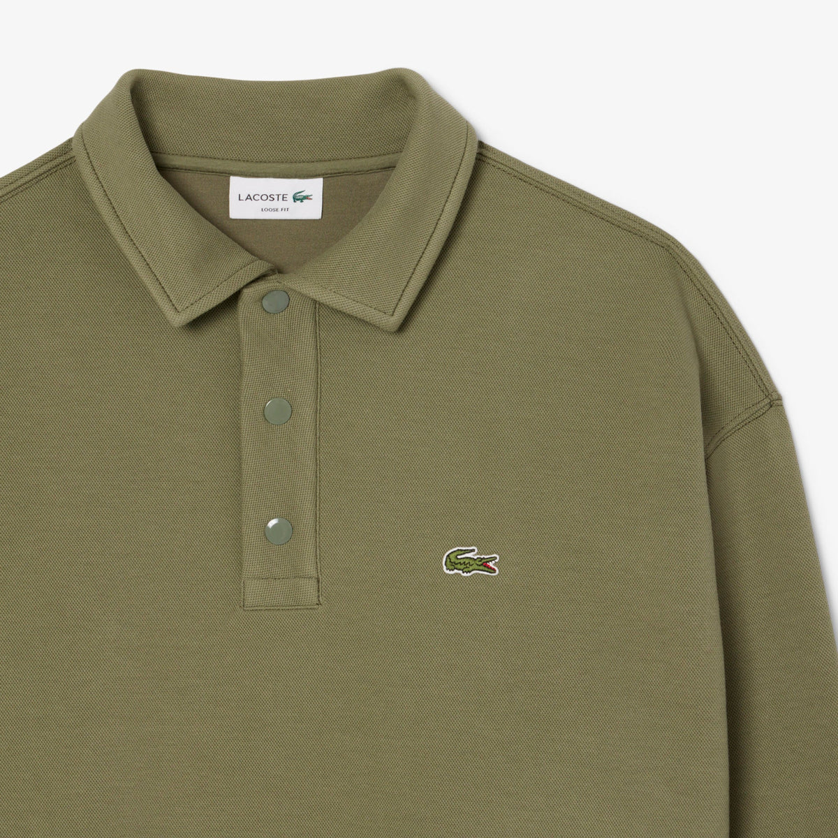 Lacoste Loose Fit Piqué Sweatshirt - view 2