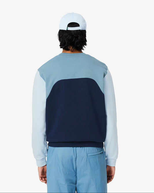 Lacoste Colour-Block Cotton Fleece Sweatshirt