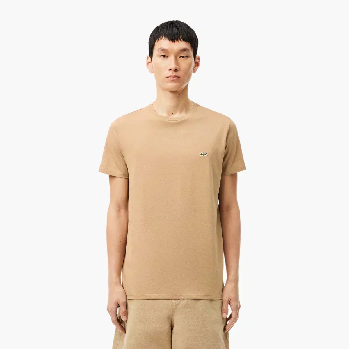 Essential Cotton Pima Tee With Crew Neck