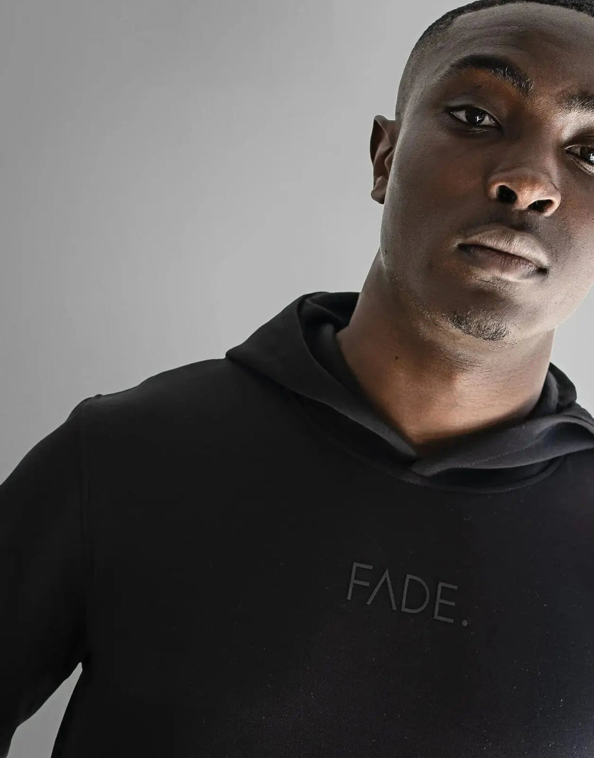 Fade Essential Hooded Black Sweatshirt - view 3