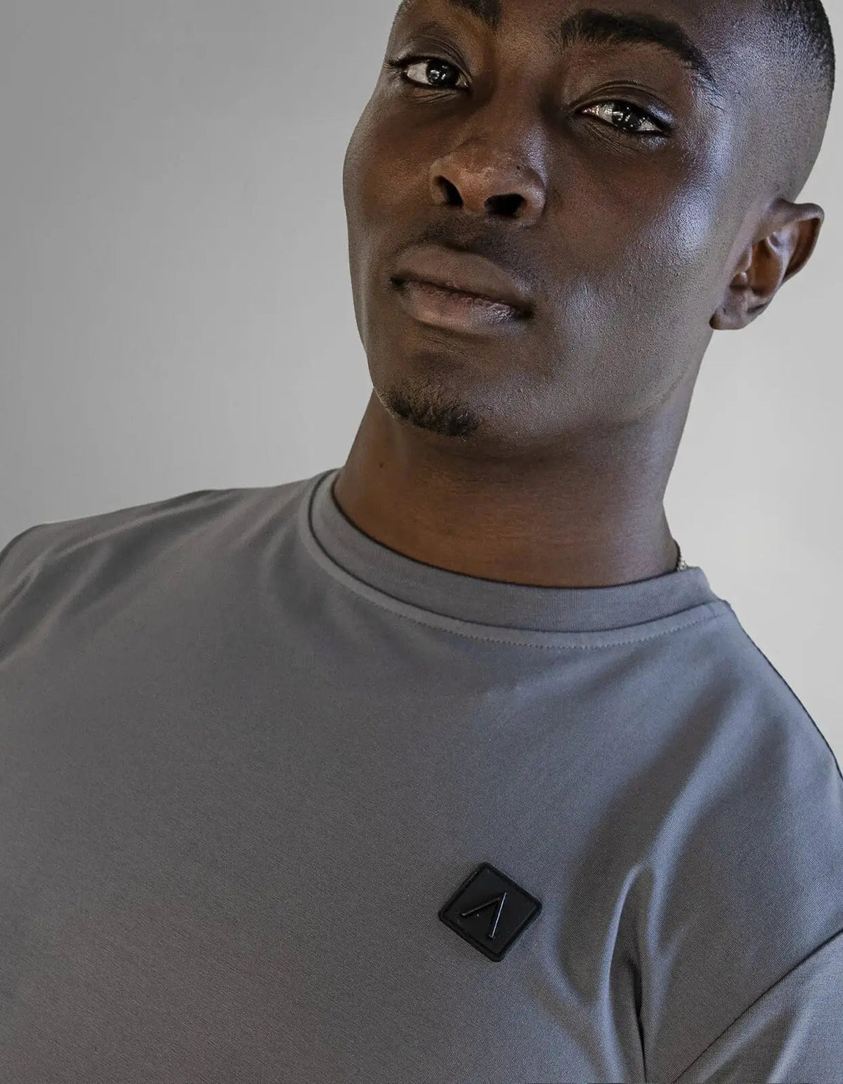 Fade Iconic Badge Grey T-Shirt - view 2