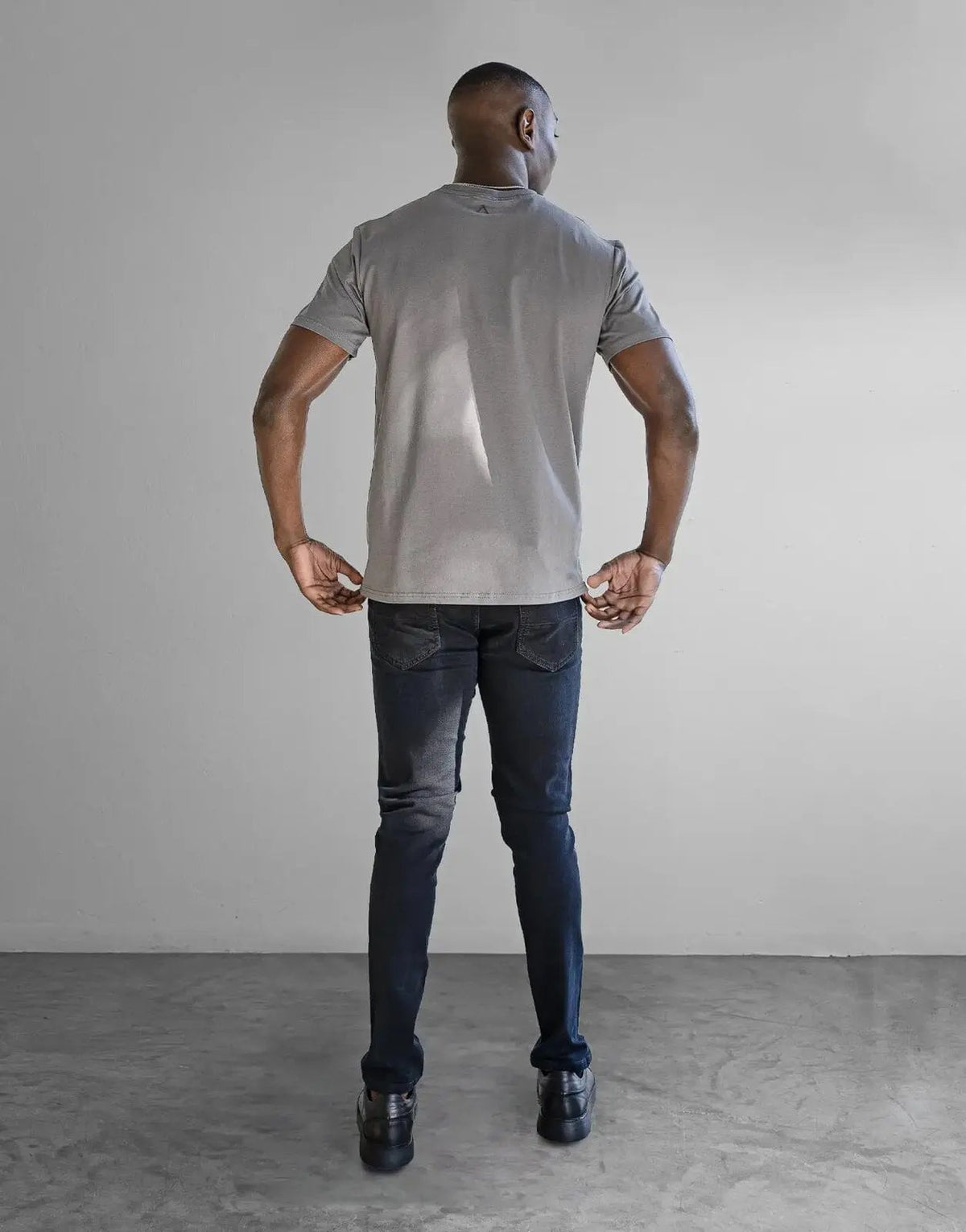 Fade Iconic Badge Grey T-Shirt - view 4