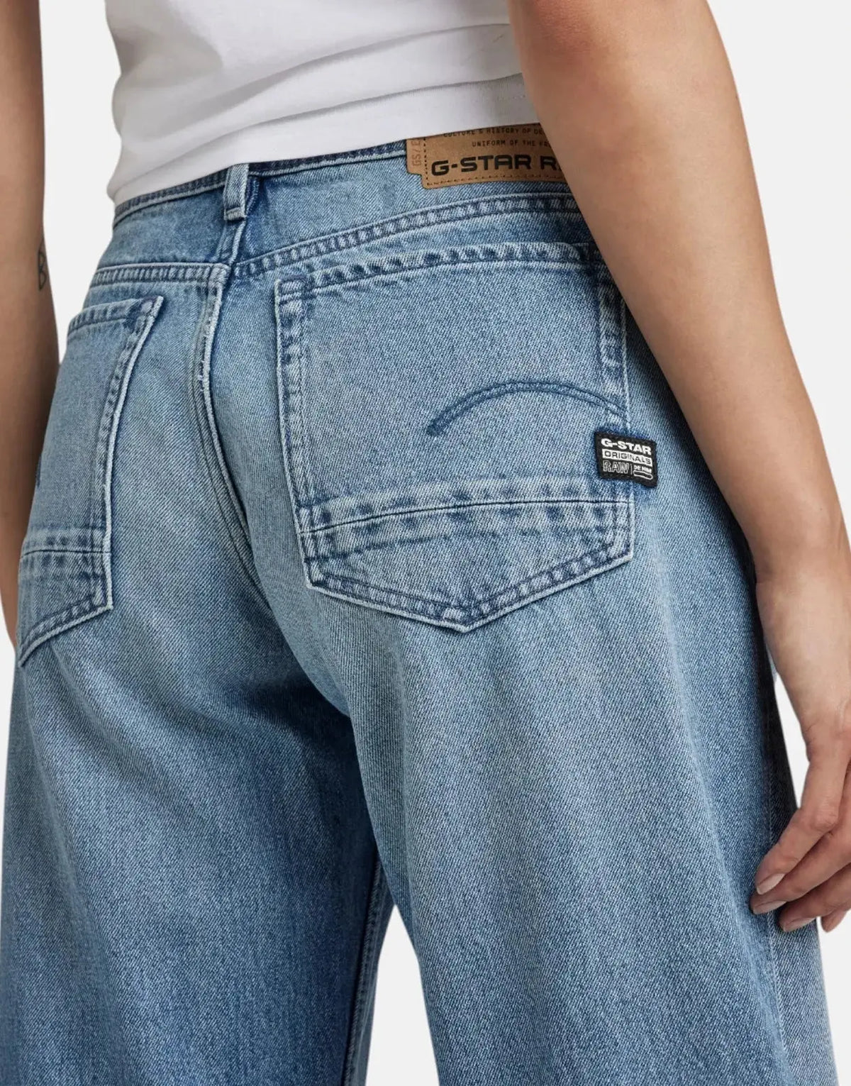 G-Star RAW Judee SunFade Airforce Loose Blue Jeans - view 3