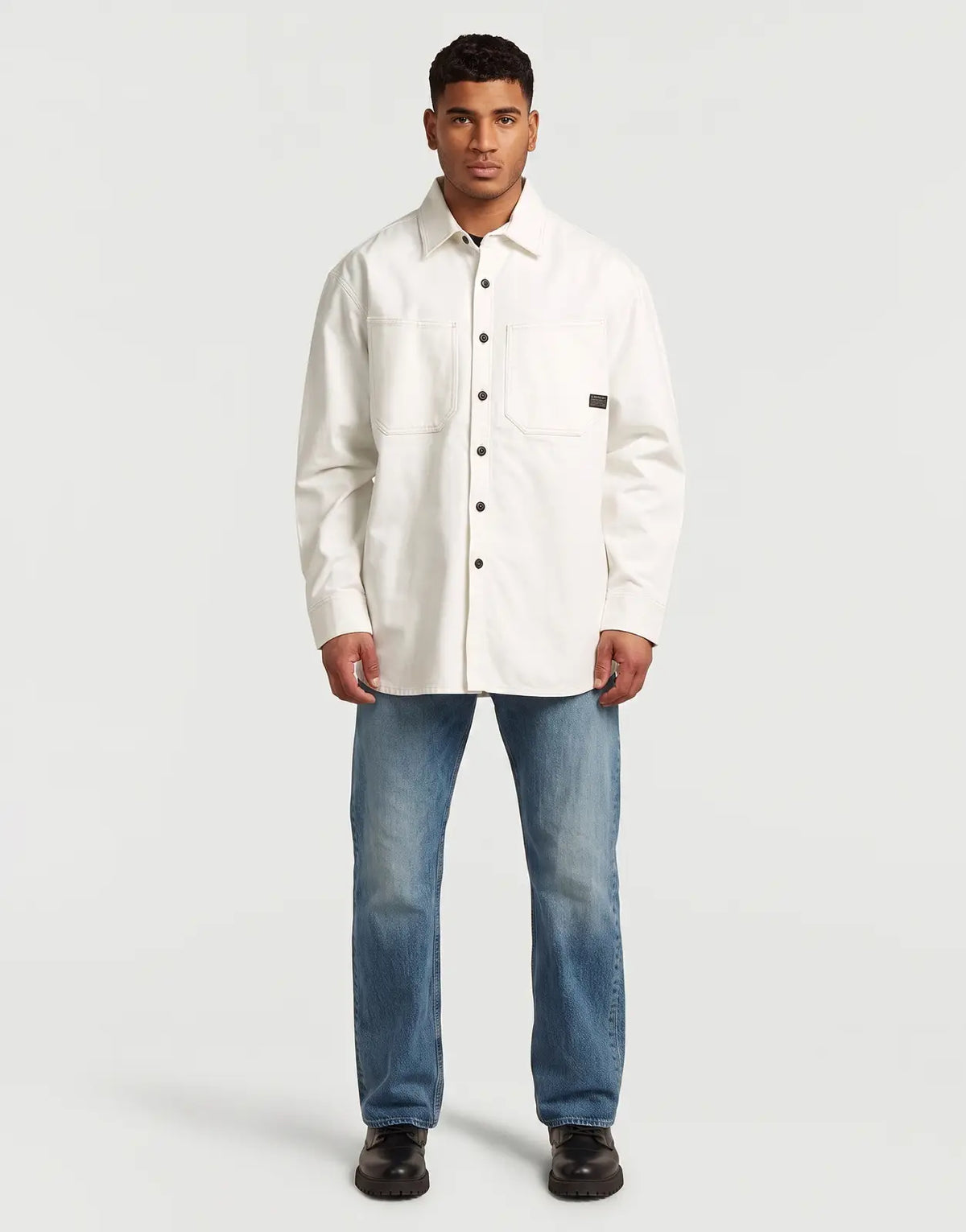 G-Star RAW Relaxed 2 Pocket Shirt Ecru - view 3