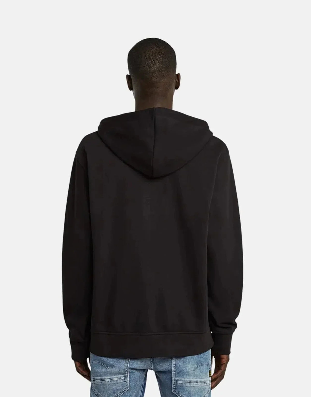 G-Star RAW Script Half Zip Black Hooded Sweatshirt - view 2
