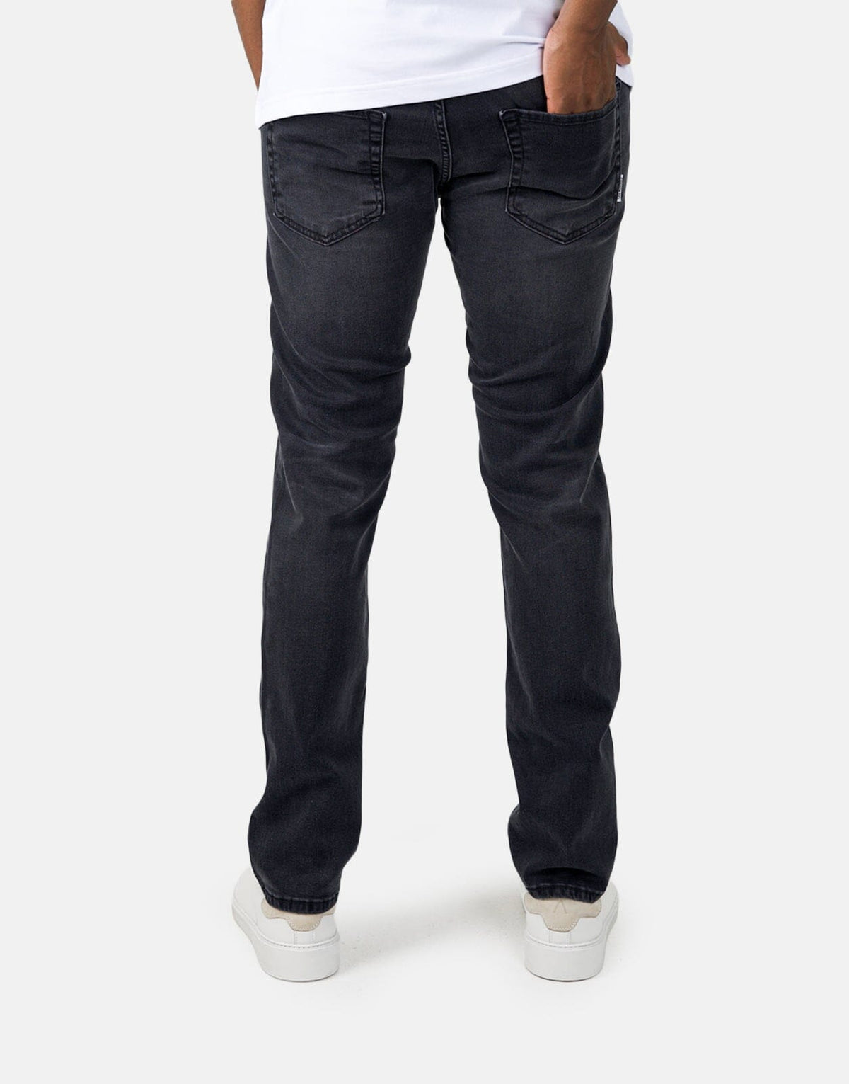 Les Hommes Black Wash Jeans - view 4