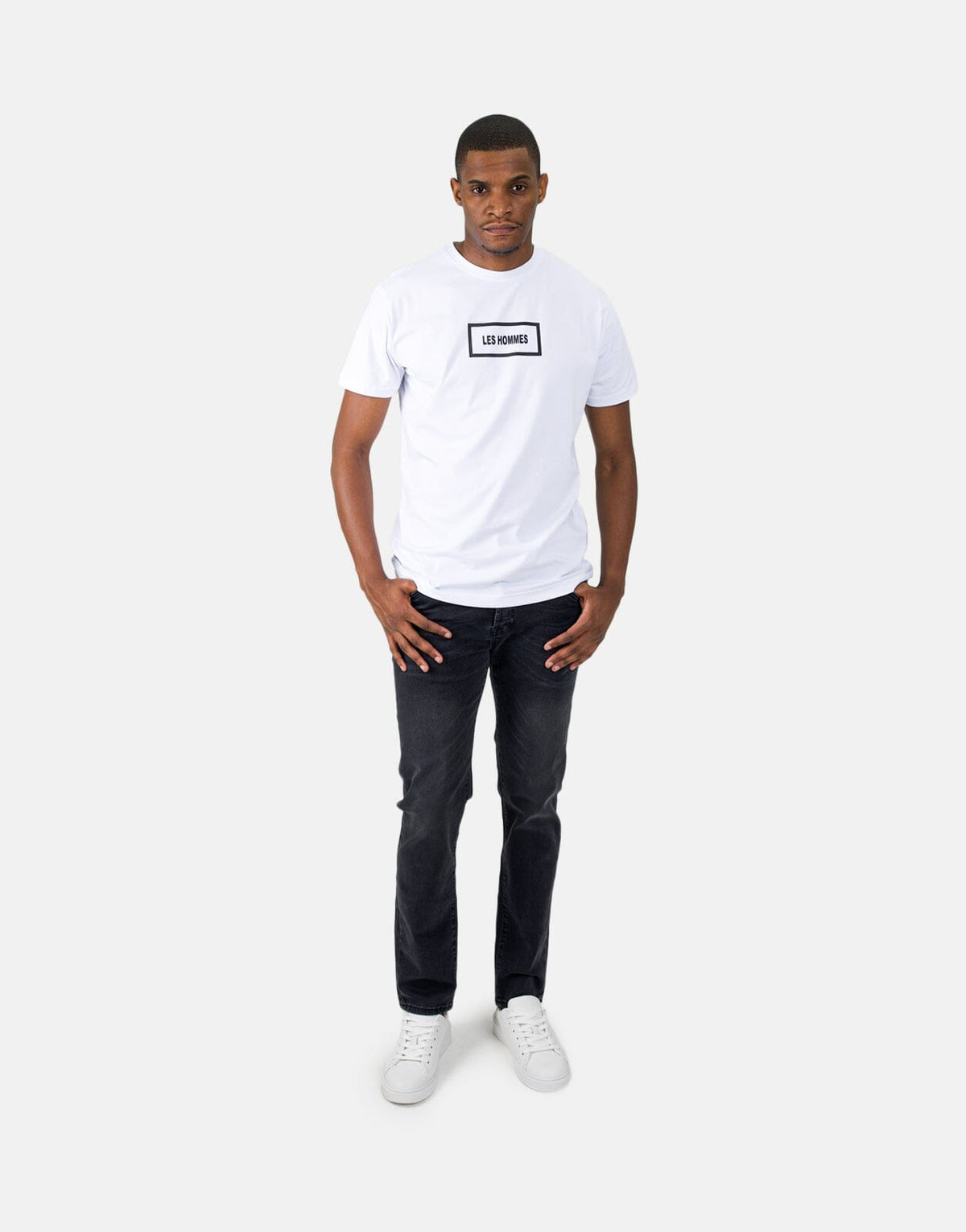 Les Hommes Black Wash Jeans - view 5