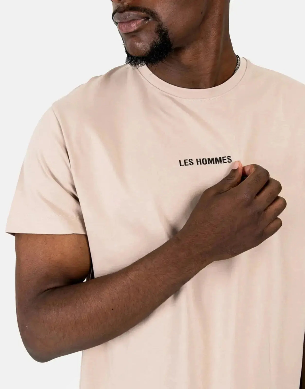 Les Hommes Centre Print Stone T-Shirt - view 3