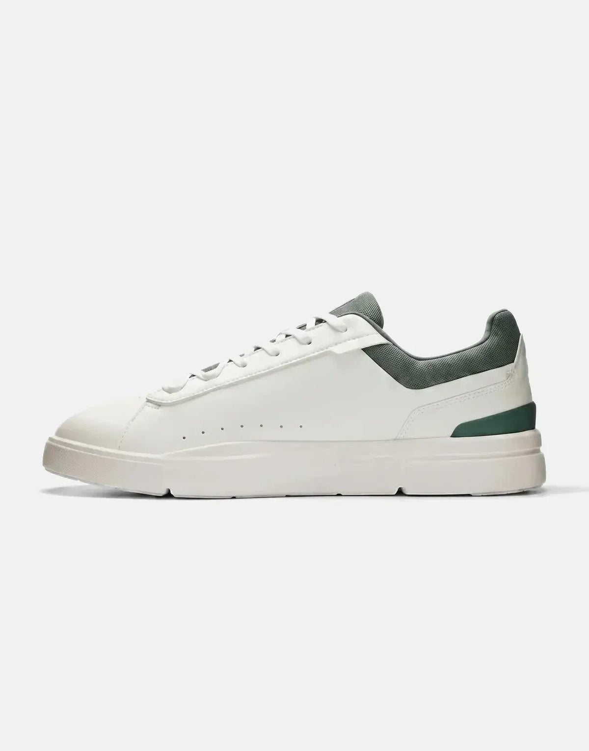 On Men's The Roger Advantage White Olive Sneakers - view 4