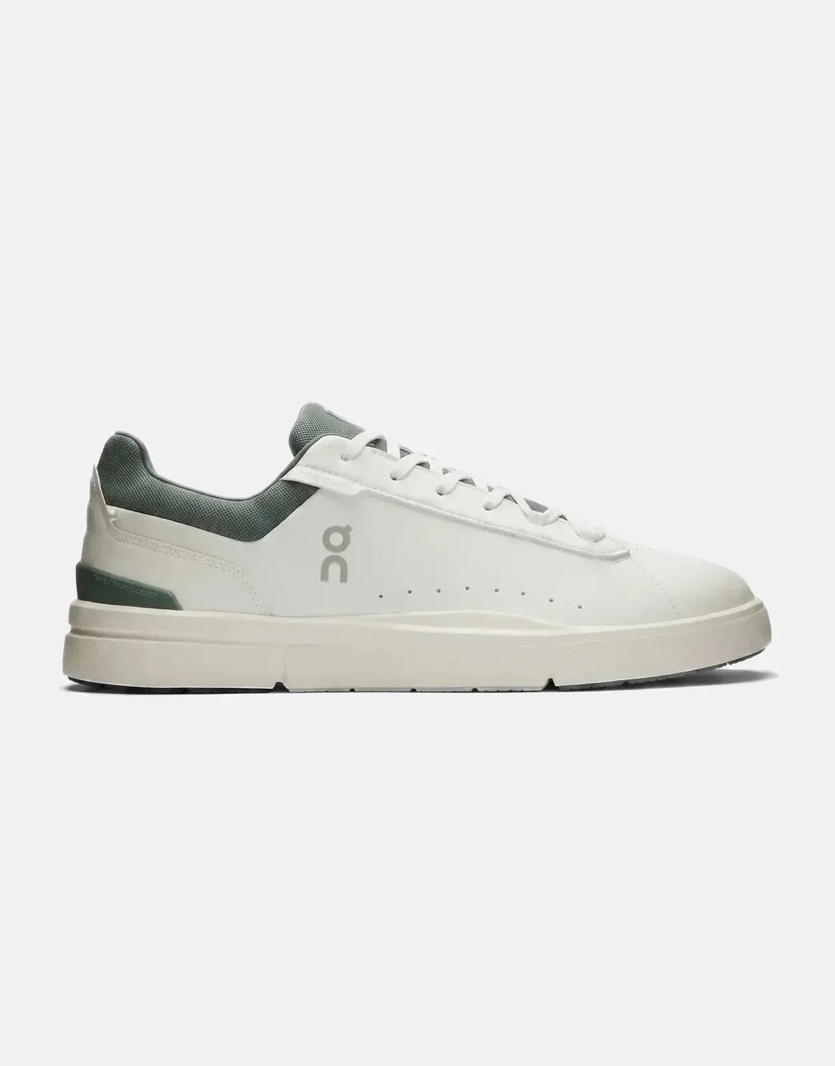 On Men's The Roger Advantage White Olive Sneakers