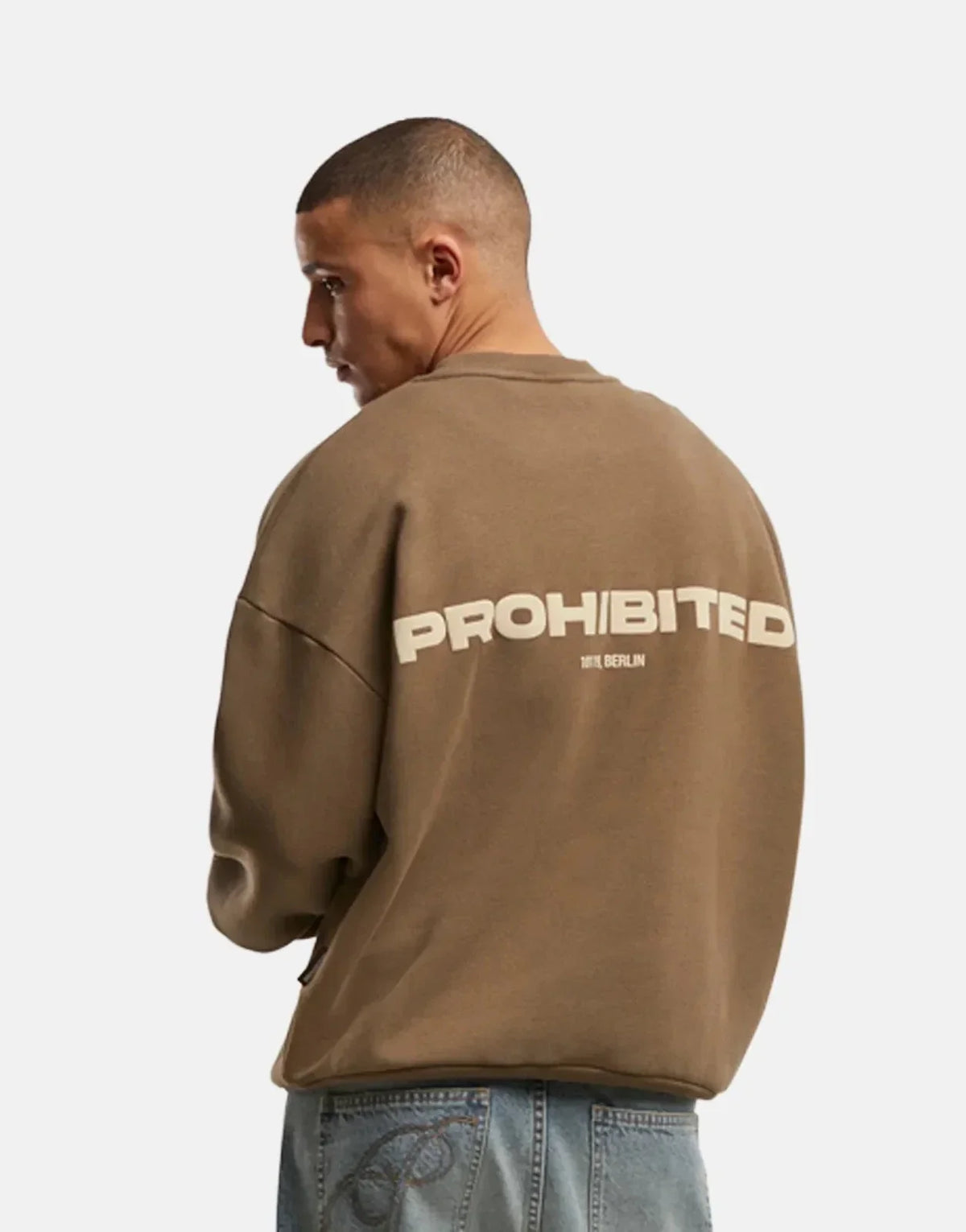 Prohibited 10119 Crew Neck Mokka Sweatshirt - view 2