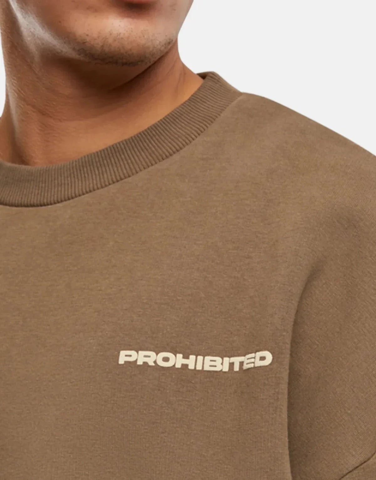 Prohibited 10119 Crew Neck Mokka Sweatshirt - view 4