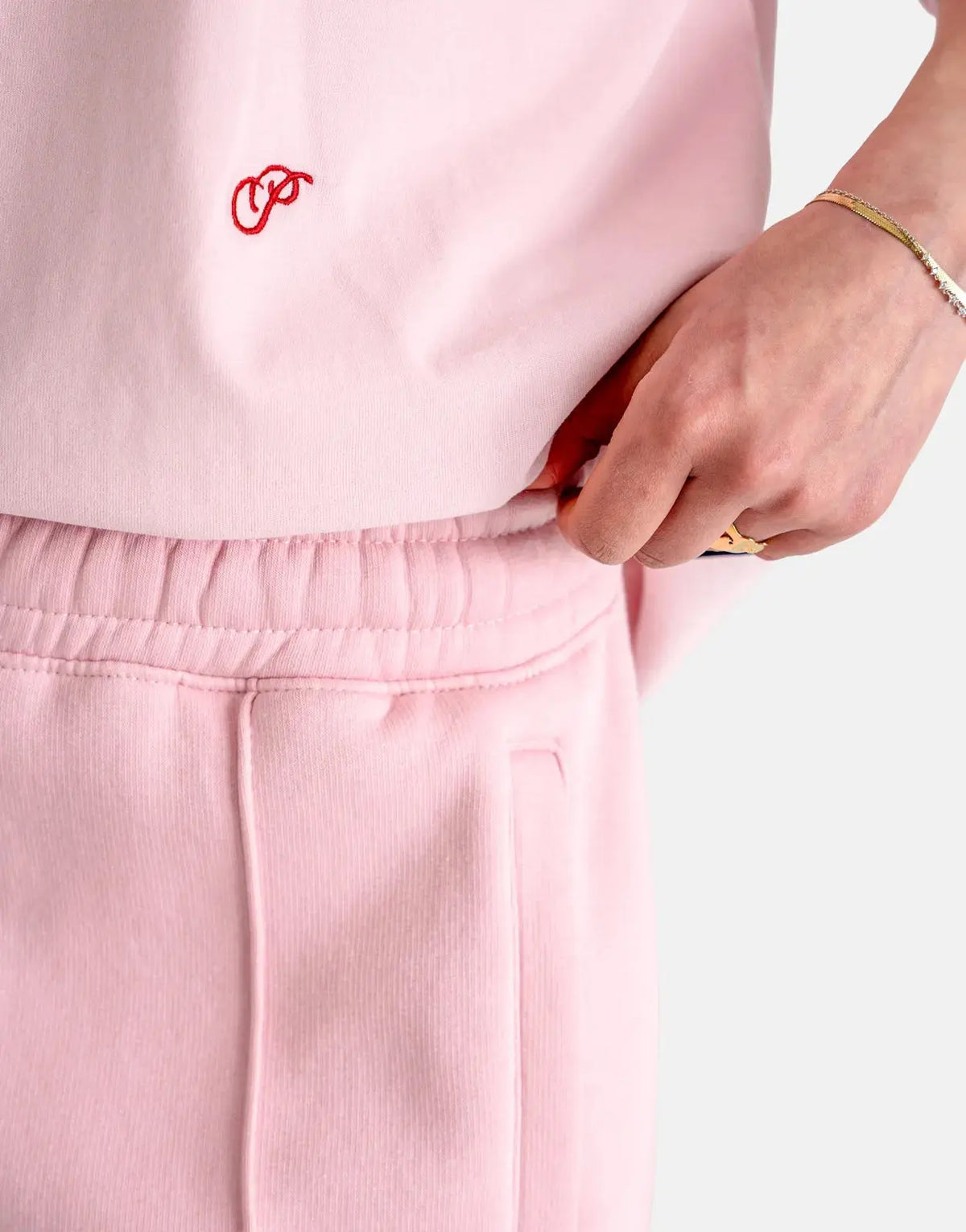 Prohibited Hometown Cherry Pink Sweatshorts - view 7