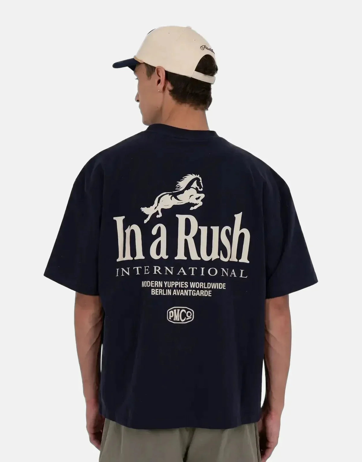 Prohibited Horse Racer Deep Blue T-Shirt - view 2