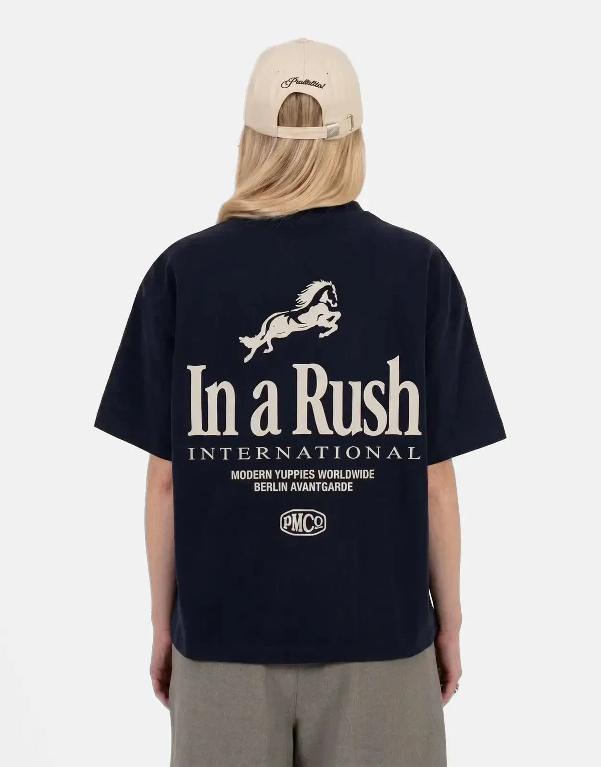 Prohibited Horse Racer Deep Blue T-Shirt - view 5