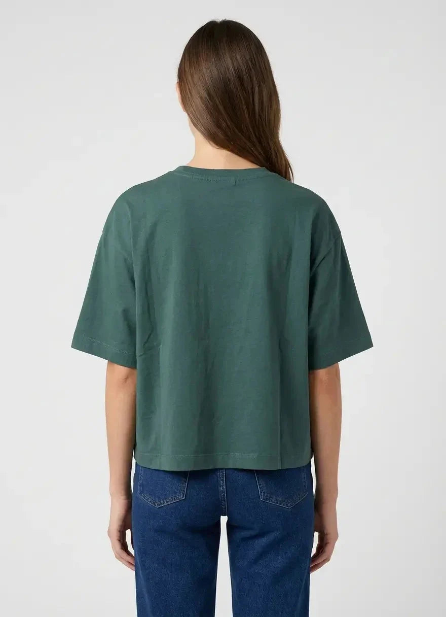 Replay Gold Trim Centre Logo Bottle Green T-Shirt - view 2