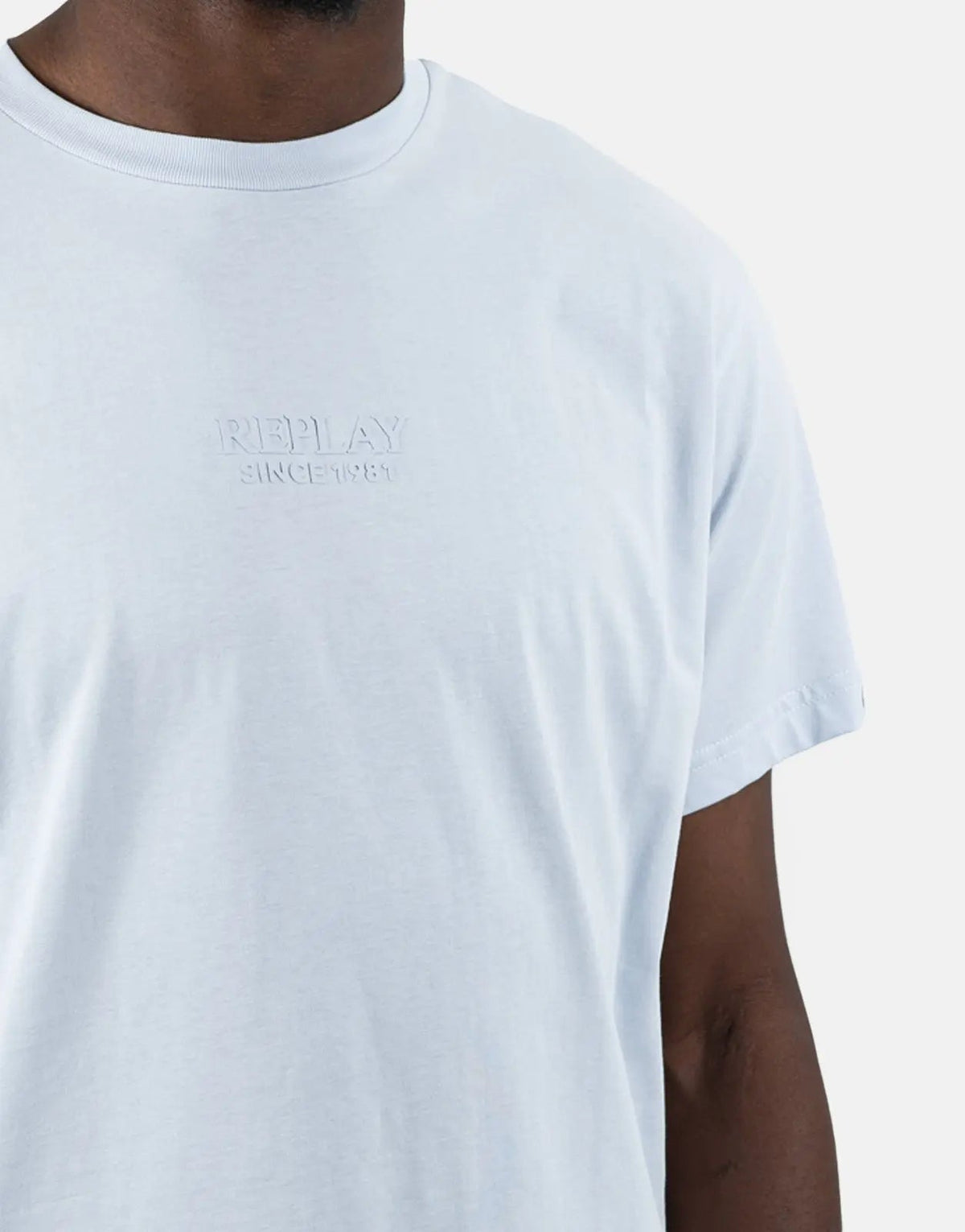 Replay Regular Sky Grey T-Shirt - view 3