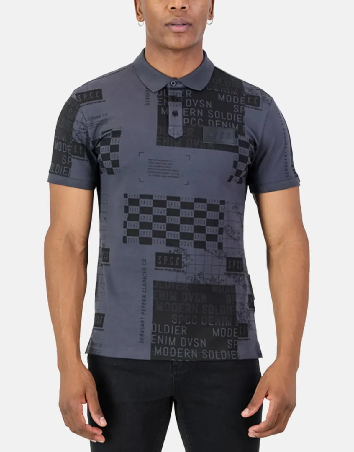 SPCC Cantrell Charcoal Polo Shirt