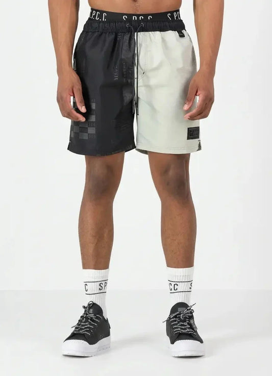 SPCC Mendes Black & Light Green Swim Shorts