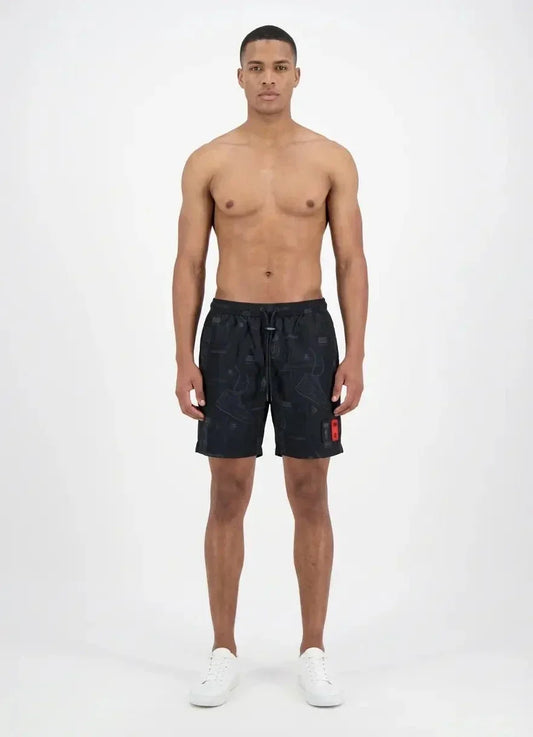 SPCC Recon Horizon Black Pool Shorts