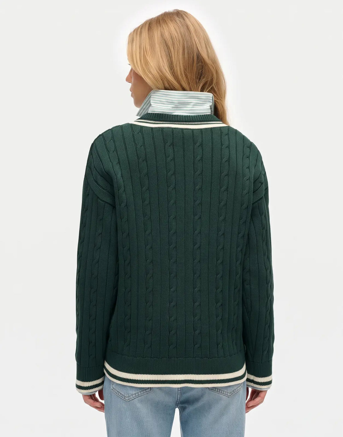 Superdry Cricket Club Enamel Green Jumper - view 2