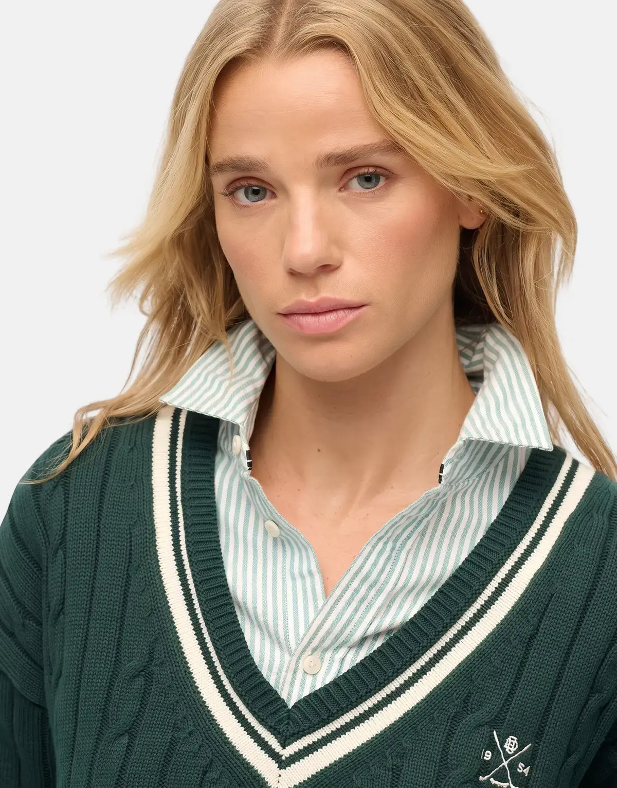 Superdry Cricket Club Enamel Green Jumper - view 3