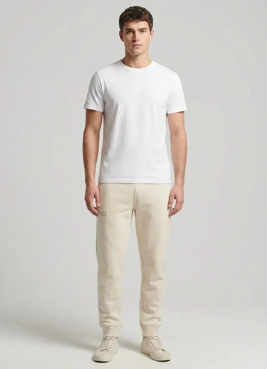 Superdry Essential Logo Light Stone Beige Jogger - view 3