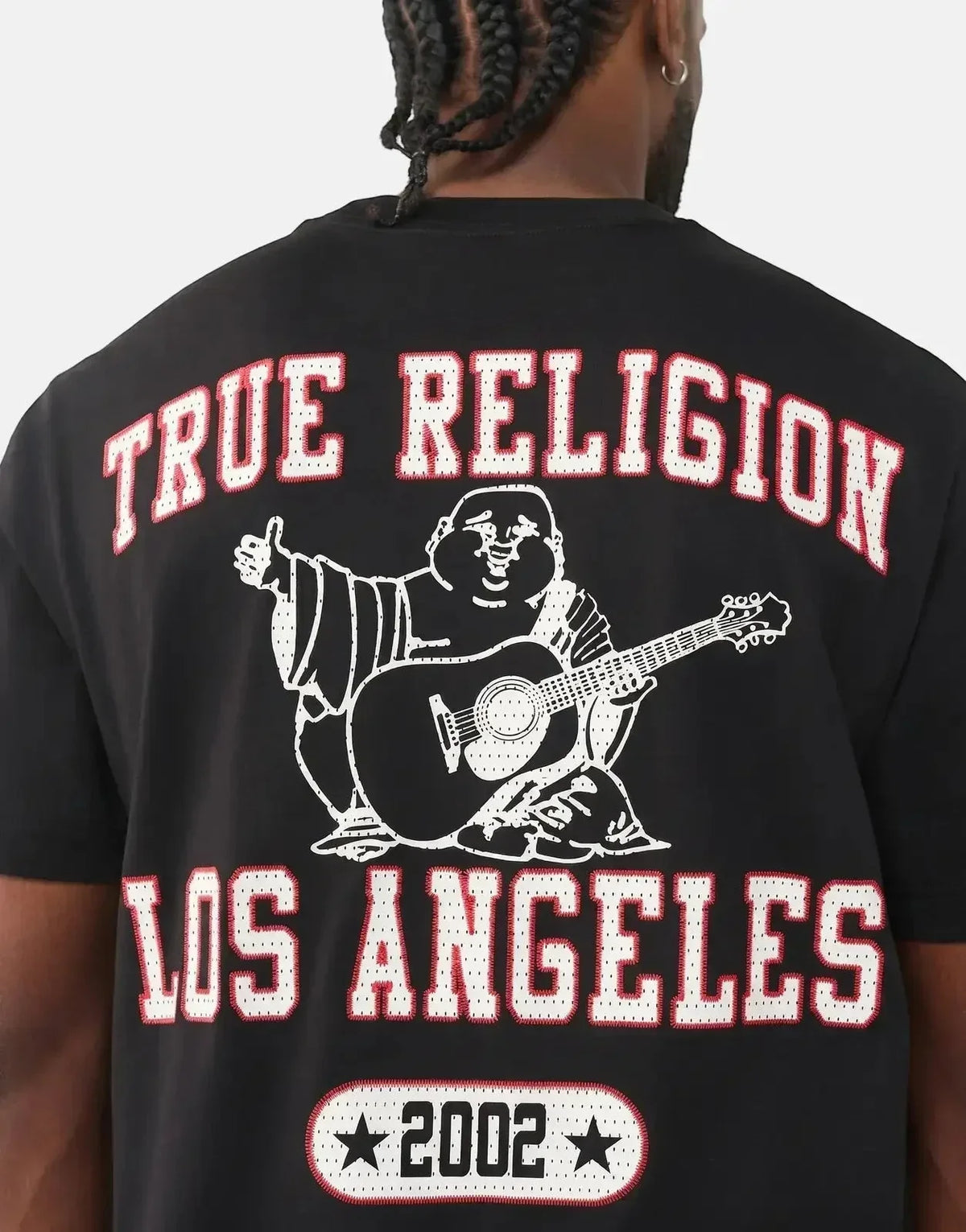 True Religion Mesh Print Buddha T-Shirt Black - view 4